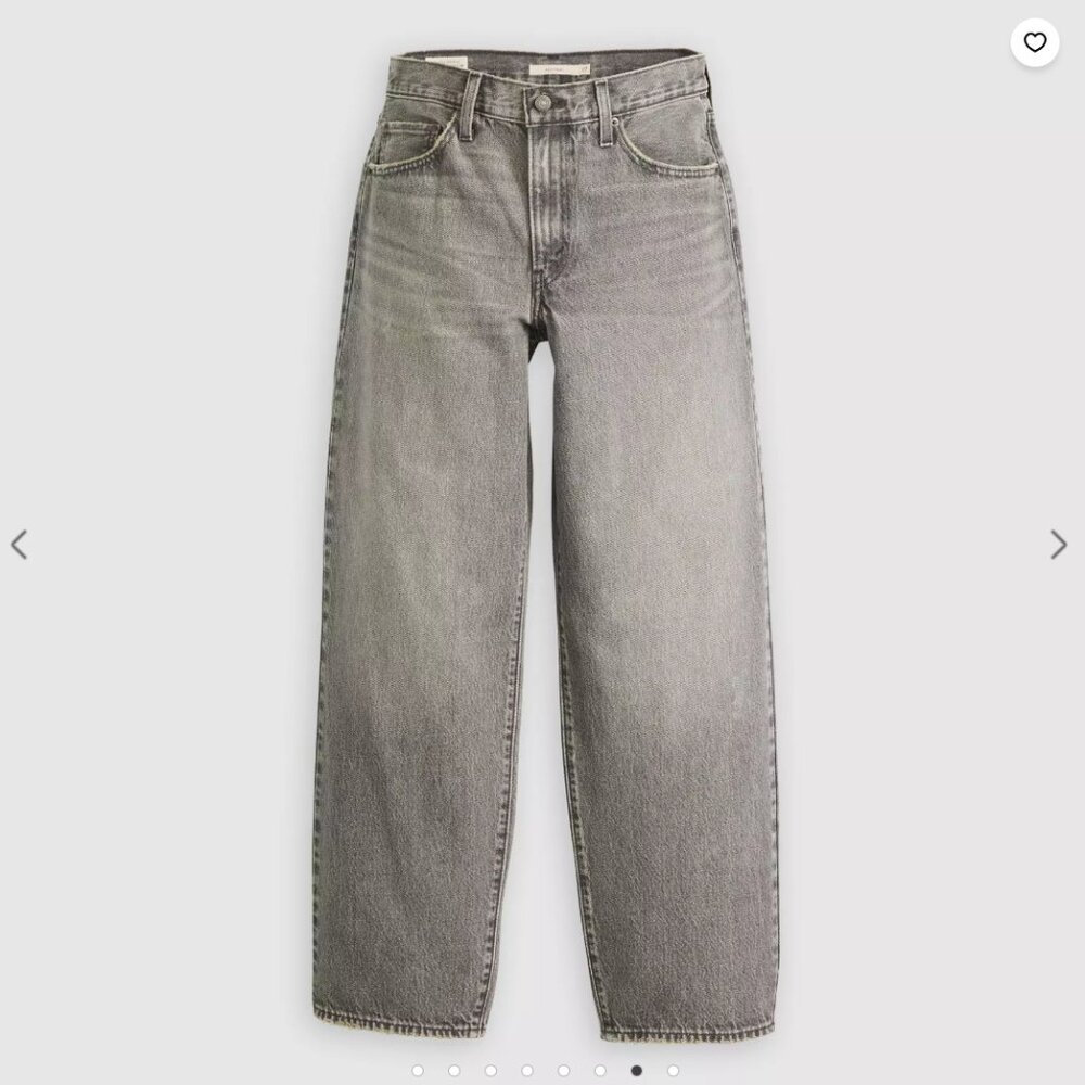 NWT Levi's Baggy Dad Women's Jeans - Chill at Home "Black" - Picture 5 of 6